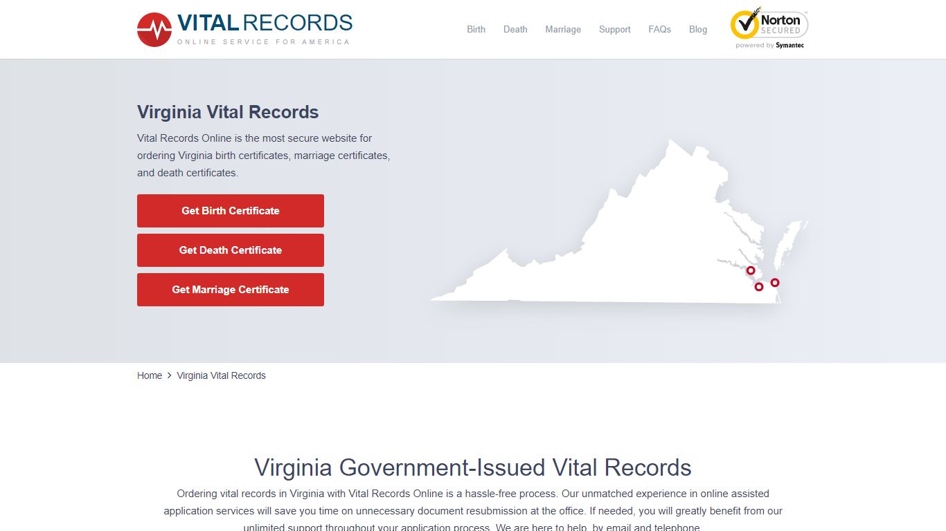 Virginia Vital Records - Vital Records Online